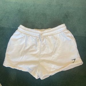 M Gymshark shorts white